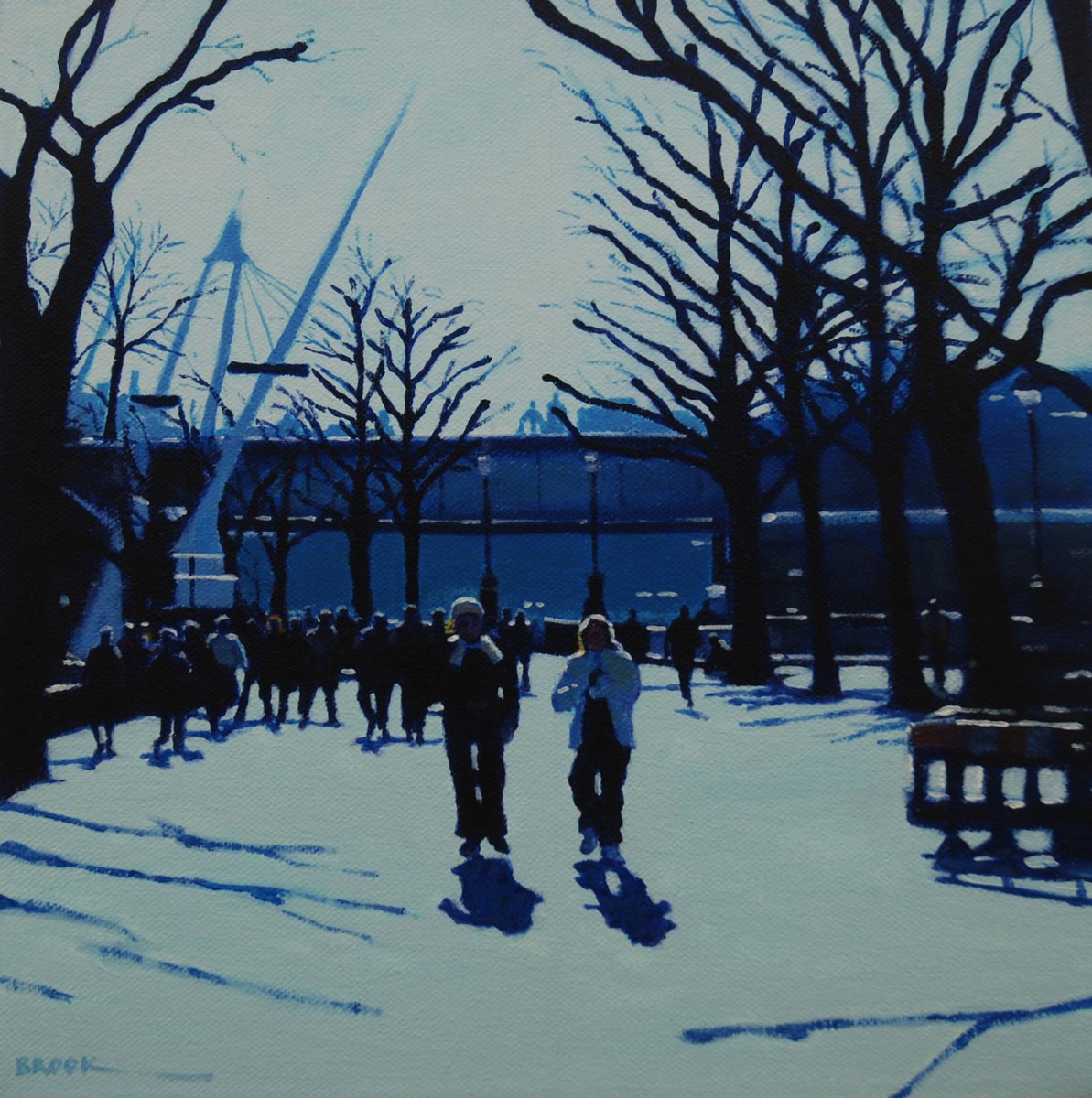 Winter on the Southbank. by Stephen Brook