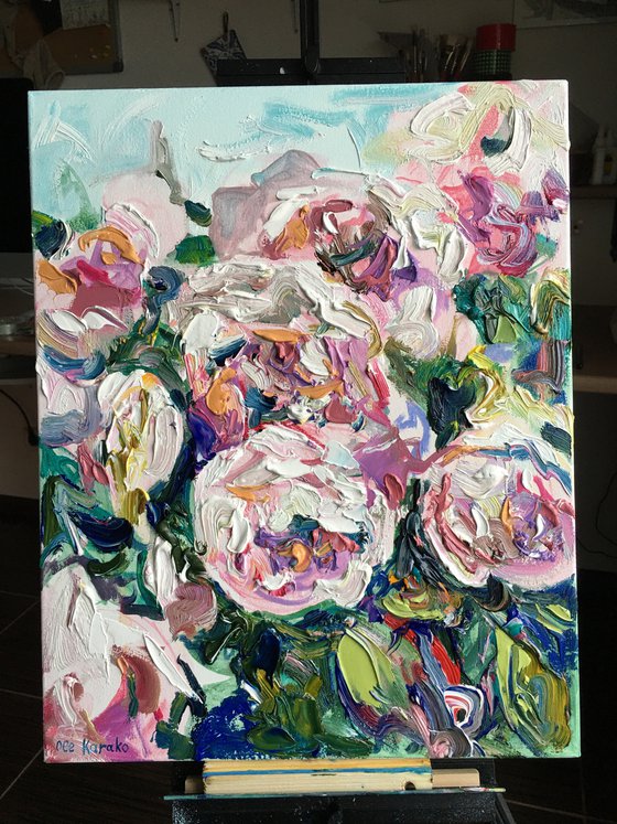 Roses Impasto