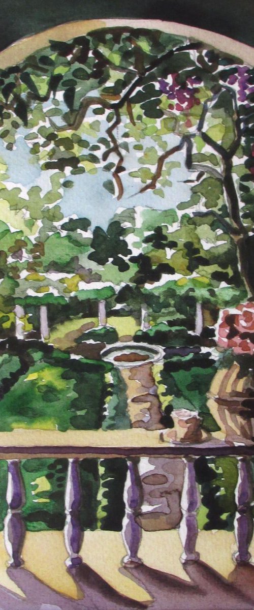 a view of the garden by Alfred  Ng