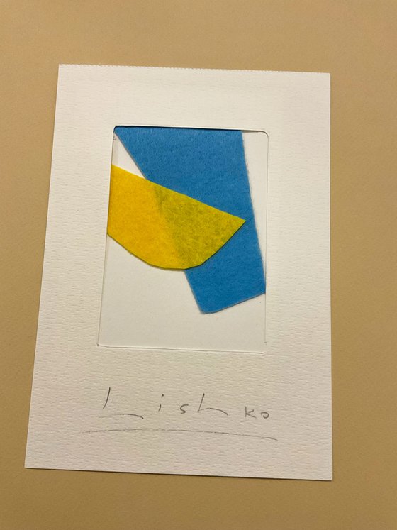 YELLOW AND BLUE 21*15 CM / 8,26*5,90 INCH \