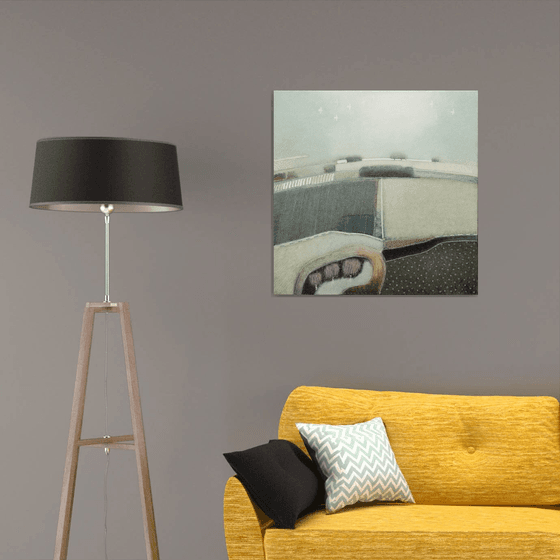 In the haze, when the first rays