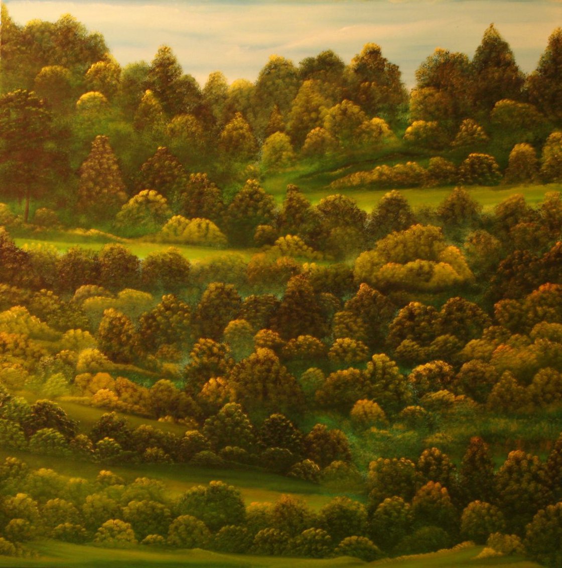 Curated visual reference: Materials Used Canvas Painting Art Reference: Evergreen Ii Oil Painting David Snider