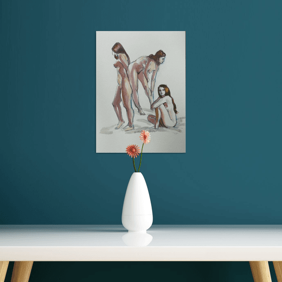 Female nude various poses