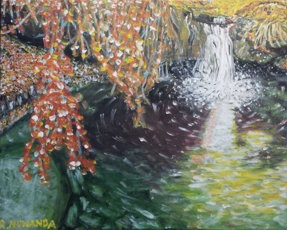Waterfall & Flowering Drapes