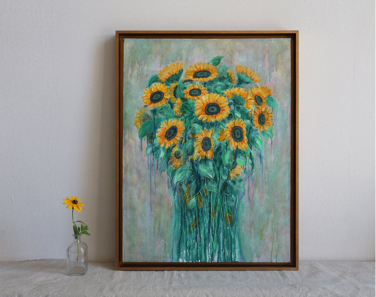 sunflowers by Zhao Hui Yang