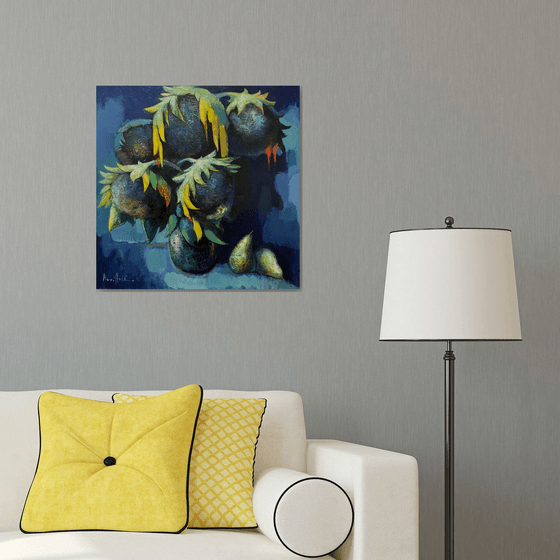 The Bowing Sunflowers