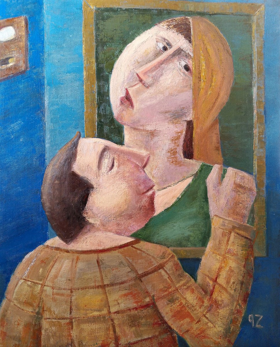 Expressive Oil Painting , A Sense Of Longing By Gegham Hunanyan, 16 X 20, Artwork For Sale On Artfinder