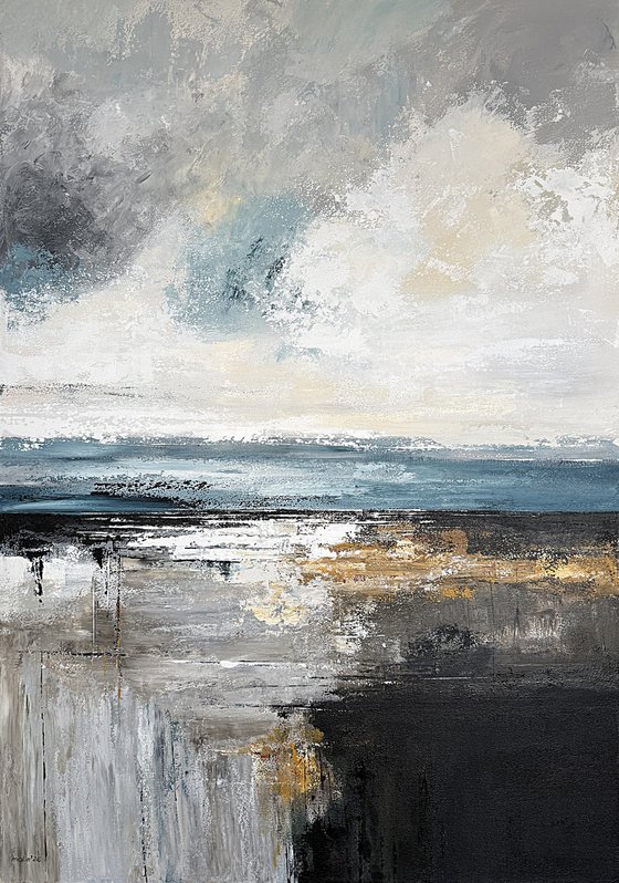 Large Abstract Seascape-Drift of Light