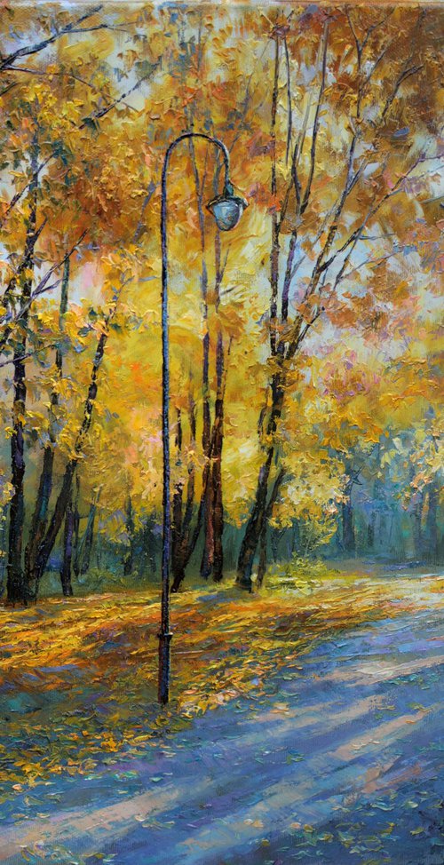 Fall alley by Anatoly Rudy