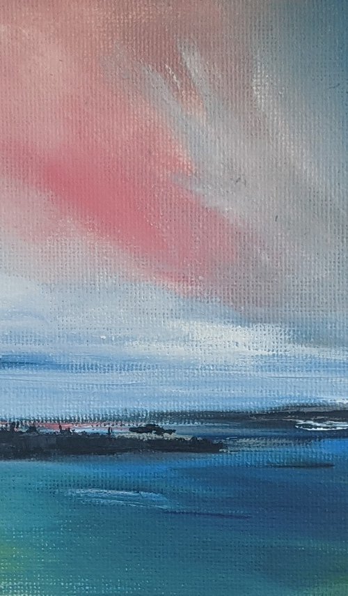 Miniature Cornwall Seascape by Jo Earl