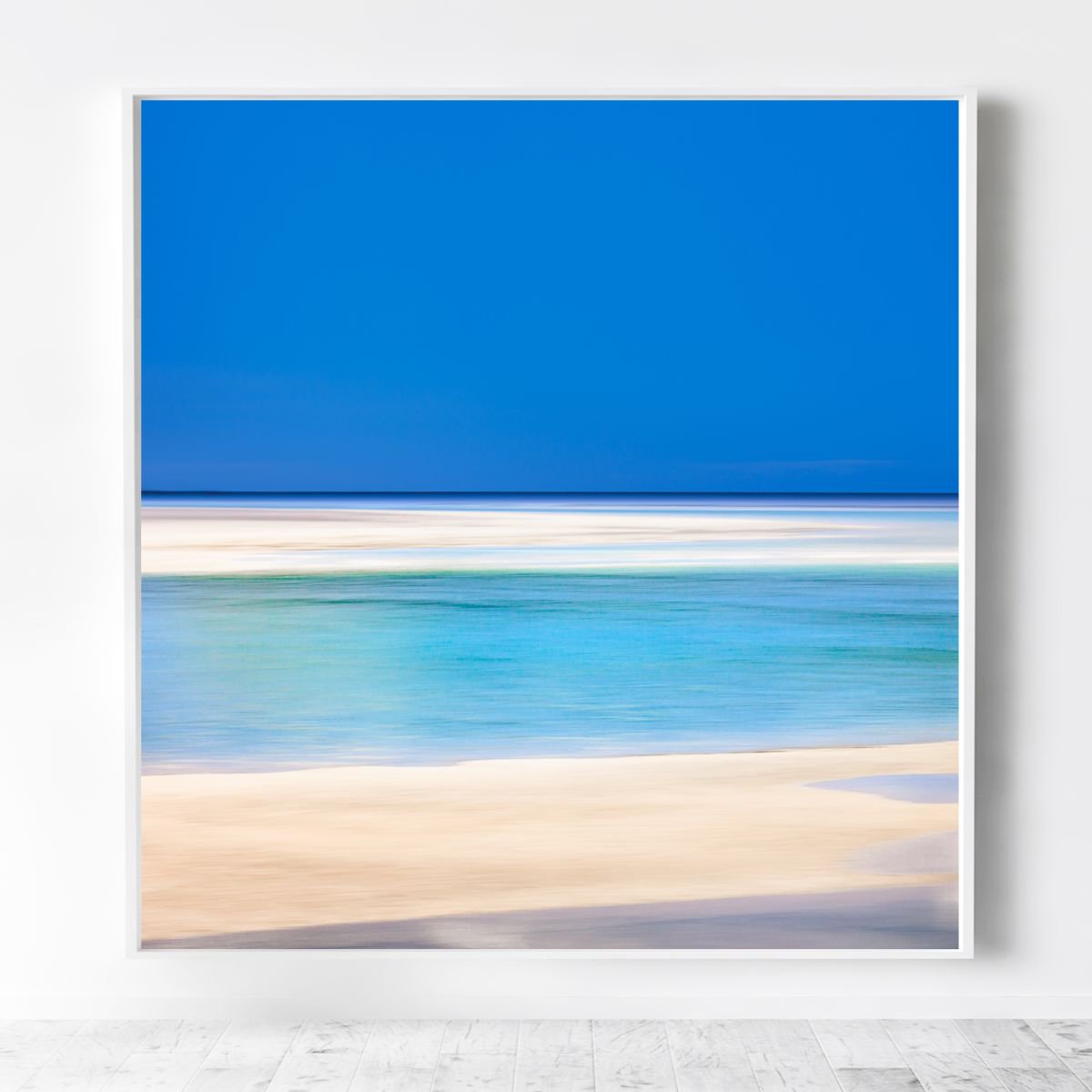 Shimmering Sands, Isle of Harris - Extra large beach abstract canvas by Lynne Douglas