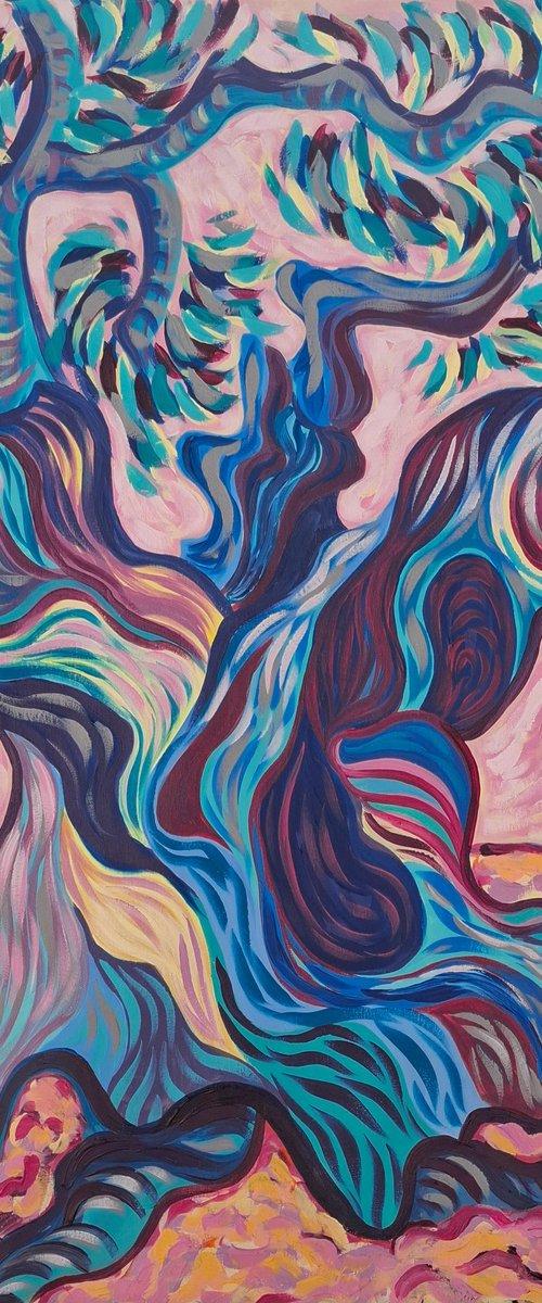 Shimmering Granada Olive Tree by Kirsty Wain