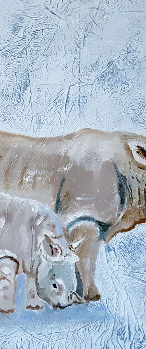 White Rhinos by Cathy Maiorano