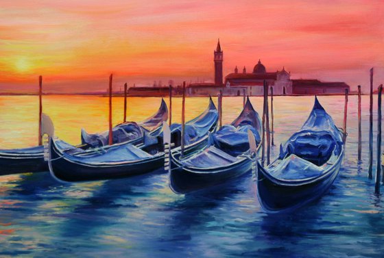 Magical Sunset in Venice