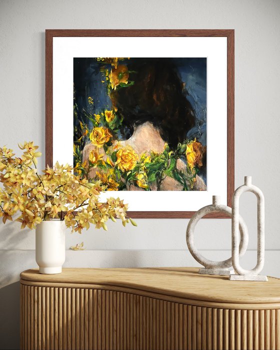 STRENGER AND YELLOW ROSES