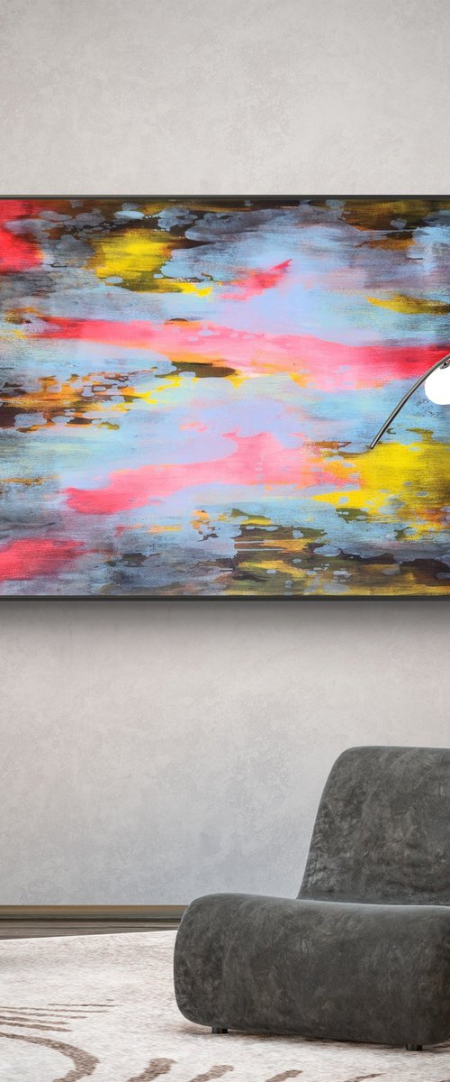 RADIANCE IV - Contemporary Abstract Painting by Orvvet
