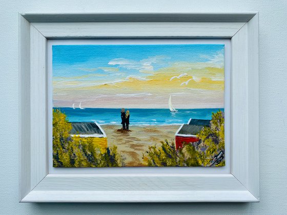 Beach Huts in a Frame