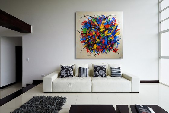 The Bouquet (140 x 140 cm) (56 x 56 inches) XXXL