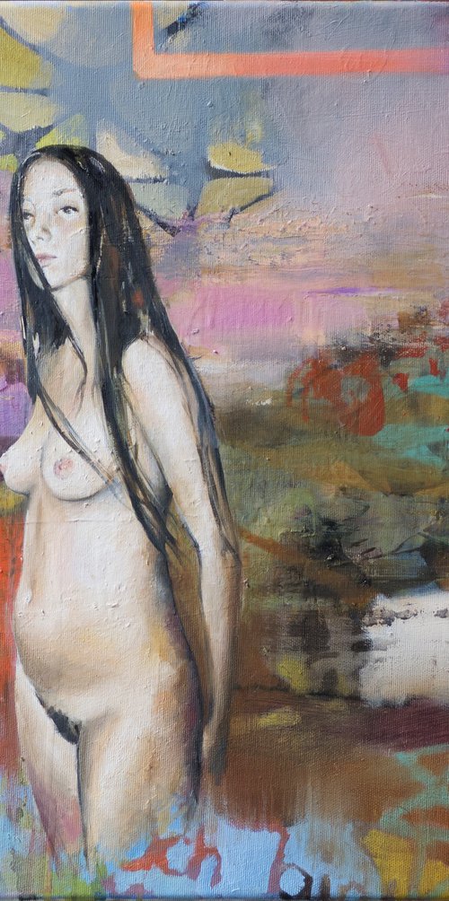 Nude in pastel shades by Lisa Braun
