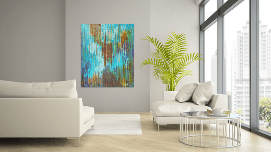 Restore the memories   -  XL textured palette knife painting