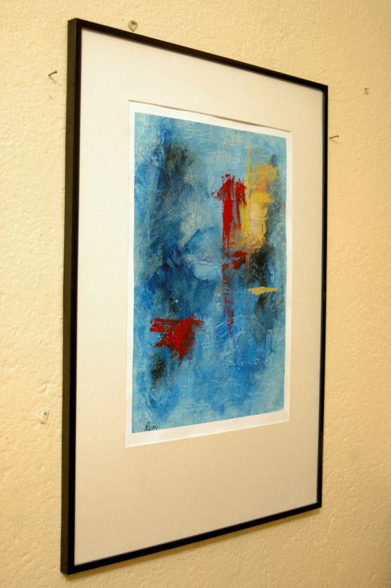 Abstract Variations # 43. Matted and framed.
