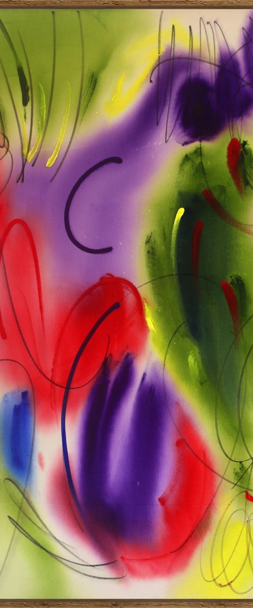 ABSTRACT COLORFUL RESONANCE II by Evgenia Makarova