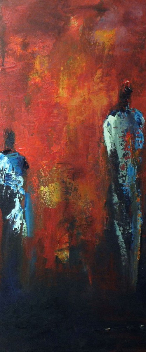 Maasai - Red 30x24 by BenWill