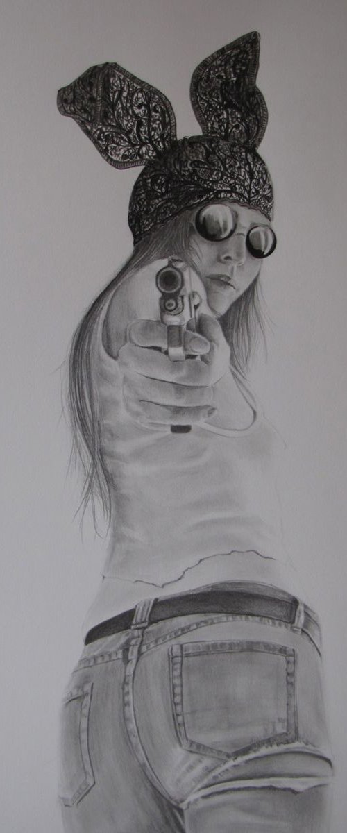 Bad Ass Bunny by Raffaella Bertolini