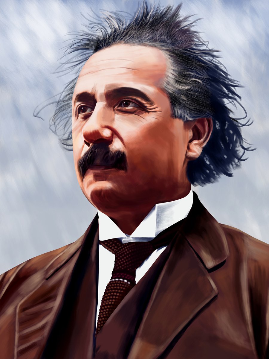 Albert Einstein by Nigel Follett