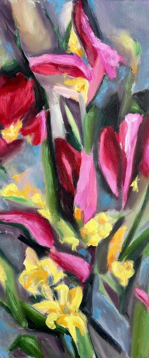 Sun-Kissed Blossoms on a Summer Canvas - 2 of 2 by Olga McNamara