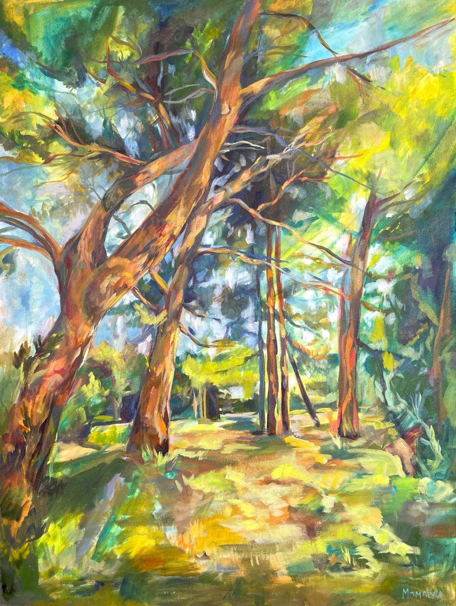 Impressionistic Giclee Print , Irrational Beauty Of The Forest. Part I By Momalyu, 28 X 35, Artwork For Sale On Artfinder