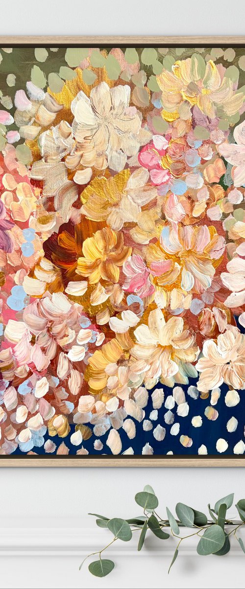 Blossoms of Love - Framed by Theo Papathomas