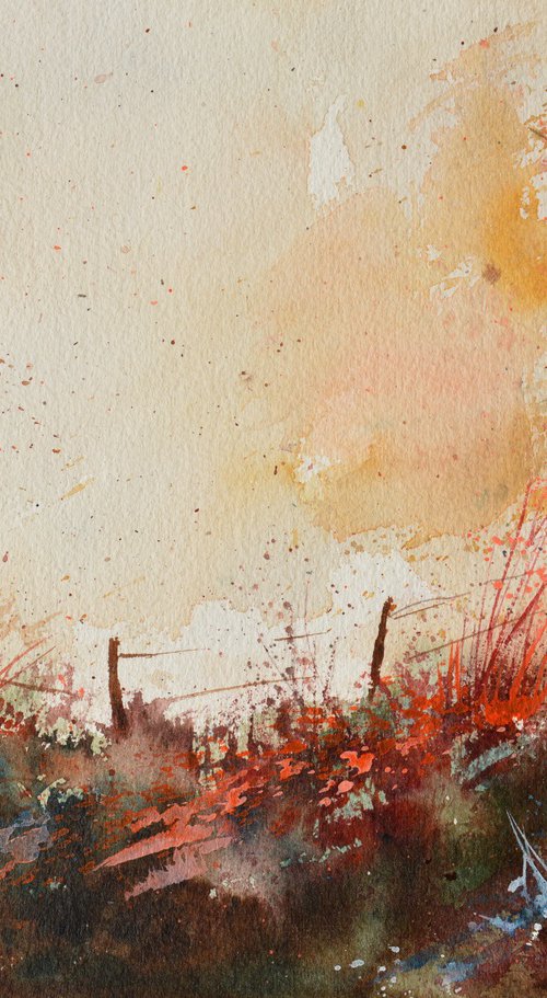 Autumn watercolor by Pol Henry Ledent