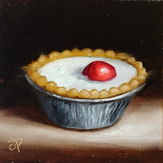 Little Cherry Bakewell tart still life