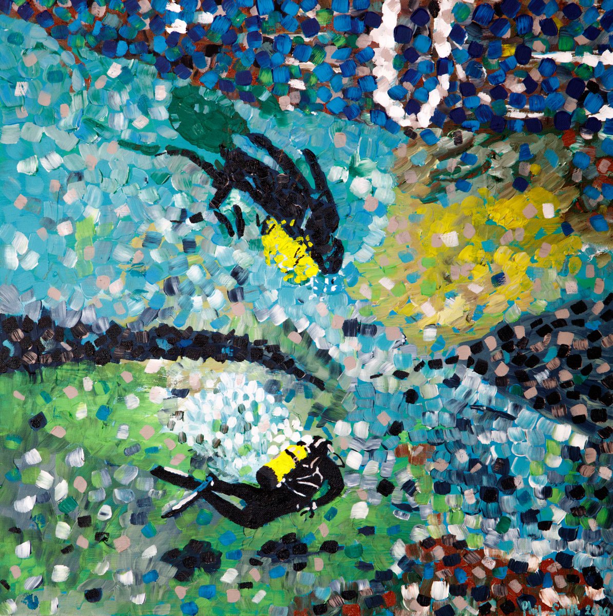  Gruner See, Osterreich (Green Lake, Austria) By Phil Smith, 24 X 24, Artwork For Sale On Artfinder