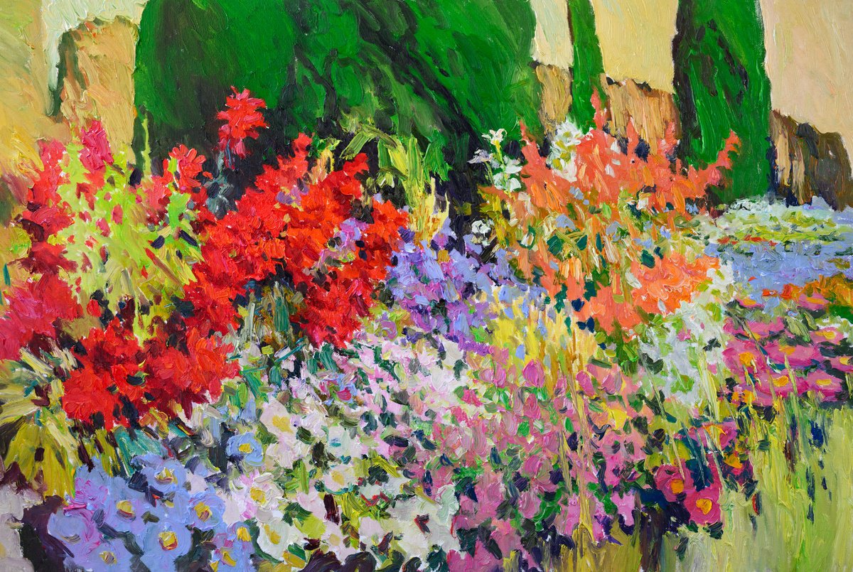 Blooming Garden By Suren Nersisyan, 36 X 24, Artwork For Sale On Artfinder