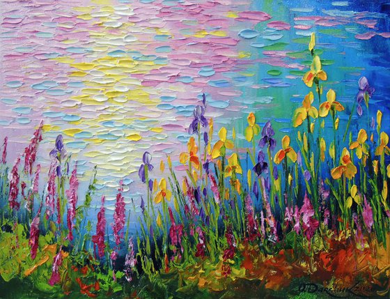 Flowers in the field Paintings by Olha Darchuk 