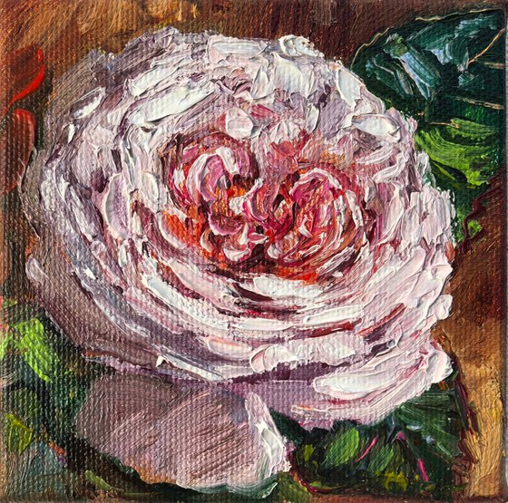 Pink rose original mini still life