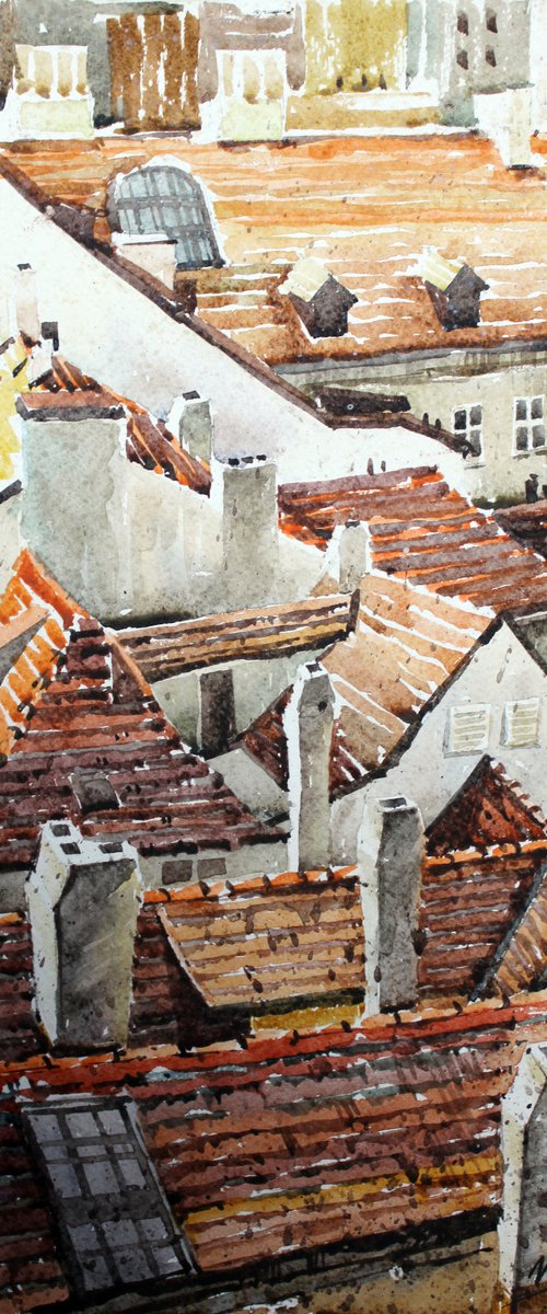 Rooftops of old Prague#2 by Volodymyr Melnychuk