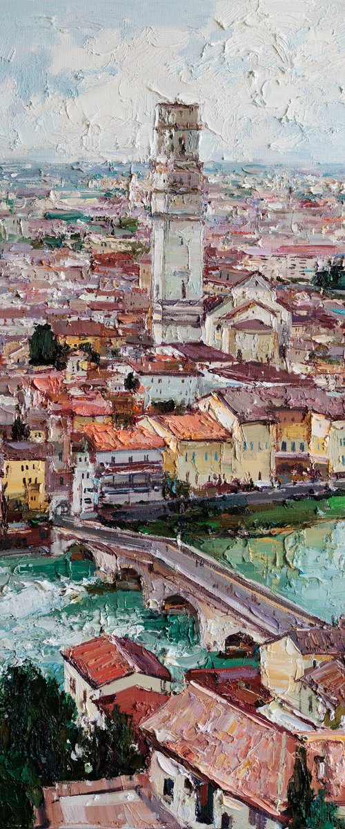 Verona Italy painting by Anastasiia Valiulina