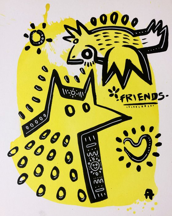 FRIENDS 40x50cm