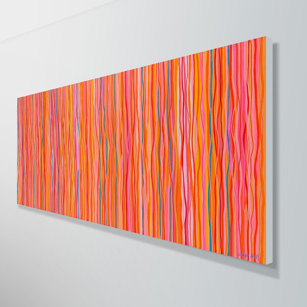 Funky Groover - 152 x 61cm acrylic on canvas by George Hall