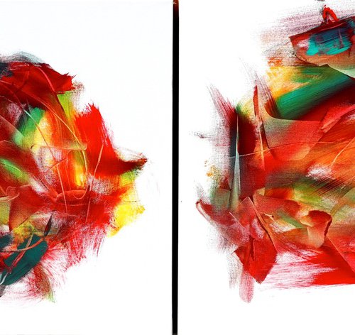 Like-Minded Diptych by Newel Hunter