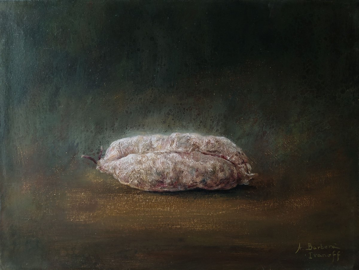 Still Life Oil Painting By Alexandre Barbera-Ivanoff, 19 X 15, Magical, Salty Light, Original Artwork