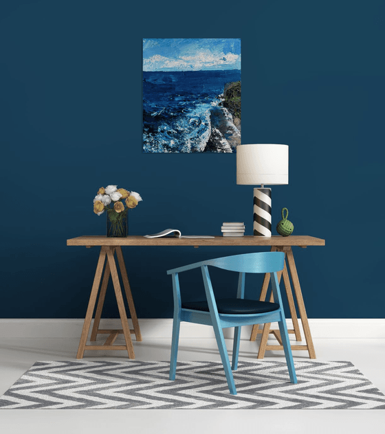 Bali Ocean Oil Painting