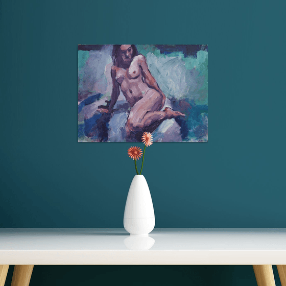 Woman on bed IIc