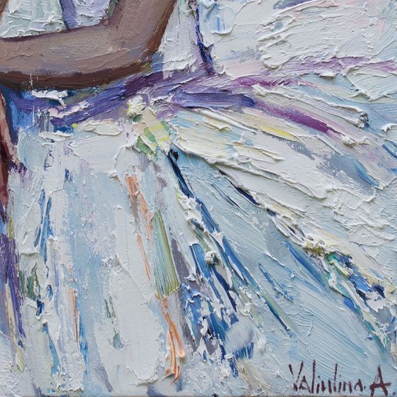 Ballerina - Original oil painting