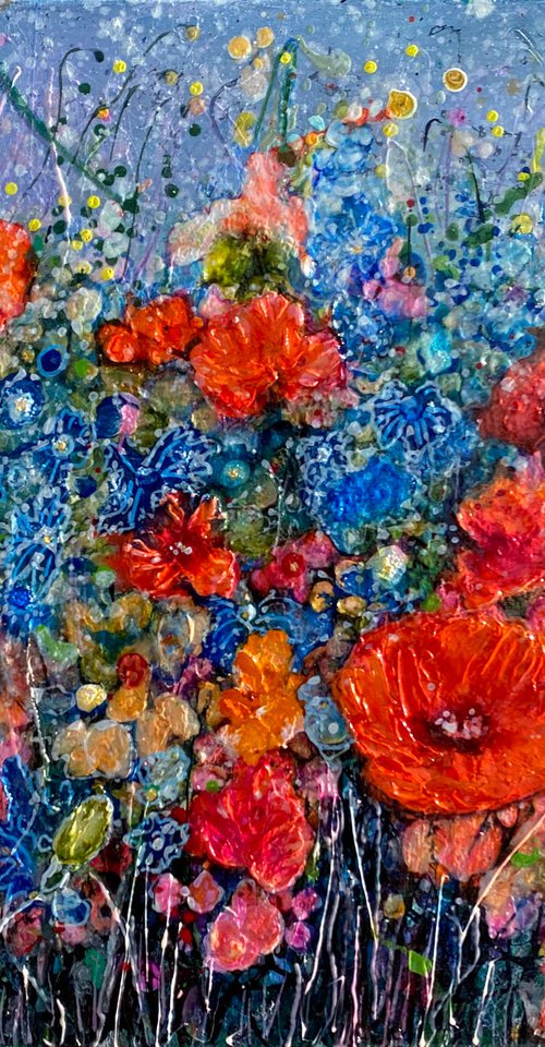 Poppies for Passion by Lena Owens at OLena Art