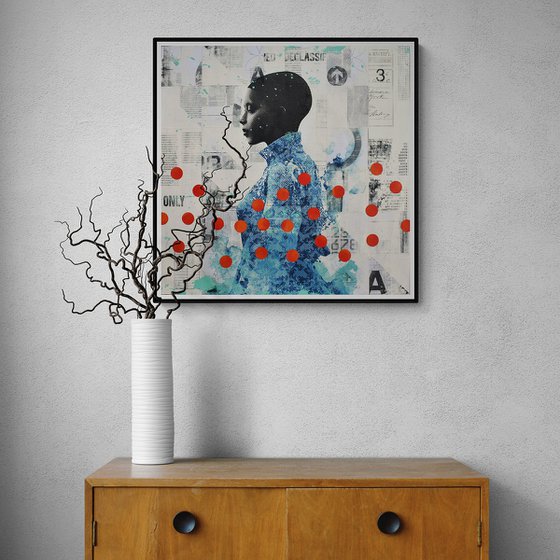 316_Vibrant Blue Portrait with Orange