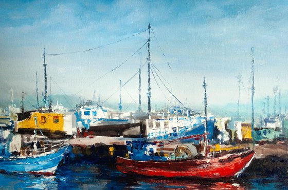 Ships in the harbor